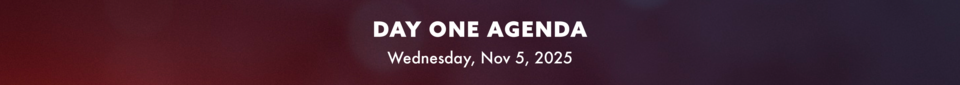 Day 1 Agenda Label